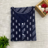 Long Zip Feeding Nighty, Free Size, Short Sleeve Sleepwear in Softest Cotton Fabric (Bra Size 34-38 | 54″-56″ Lengt